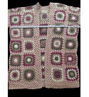 Crochet Granny Square Jacket for Women, Granny Square Cardigan, Crochet Floral Jacket, Handmade Granny Square Cardigan, Oversize Cardigan