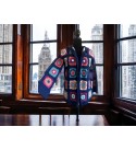 Crochet Granny Square Jacket for Women, Granny Square Cardigan, Crochet Floral Jacket, Handmade Granny Square Cardigan, Oversize Cardigan
