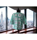Crochet Granny Square Jacket for Women, Granny Square Cardigan, Crochet Floral Jacket, Handmade Granny Square Cardigan, Oversize Cardigan