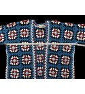 Crochet Granny Square Jacket for Women, Granny Square Cardigan, Crochet Floral Jacket, Handmade Granny Square Cardigan, Oversize Cardigan