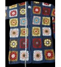 Crochet Granny Square Jacket for Women, Granny Square Cardigan, Crochet Floral Jacket, Handmade Granny Square Cardigan, Oversize Cardigan