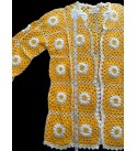 Crochet Granny Square Jacket for Women, Granny Square Cardigan, Crochet Floral Jacket, Handmade Granny Square Cardigan, Oversize Cardigan